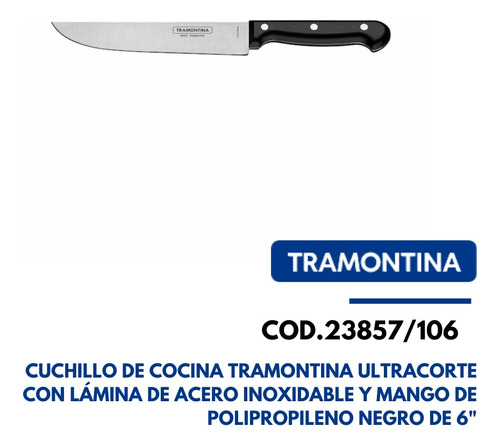 23857106 Tramontina Cuchillo De Cocina 6 Utracorte