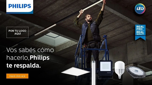 Imagen 2 de 3 de Panel Led Philips 60x60 36w Luz Blanca 3000k Pack X 4u