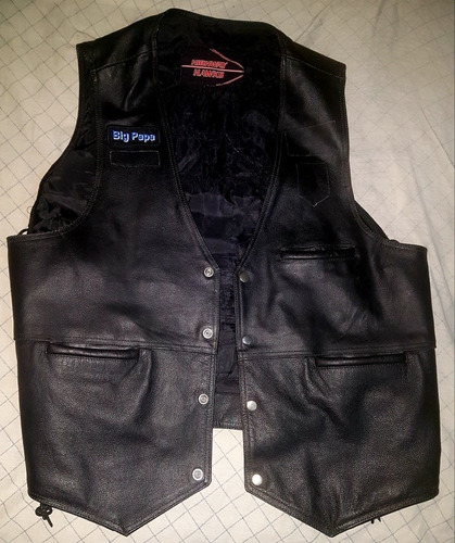 Campera Chaleco Moto Cuero Usa No Harley Davidson 