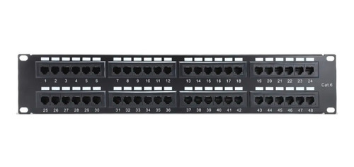 Patch Panel Cat6 48 Puertos Enson Ens-pa48p7 2ur Rack Con Ja
