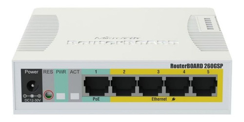 Switch MikroTik CSS106-1G-4P-1S serie CRS