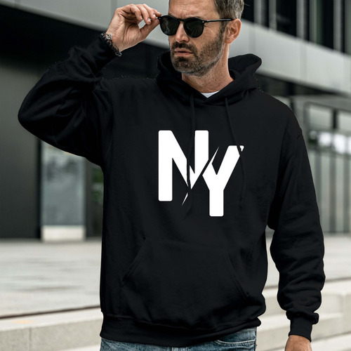 Imagen 4 de 5 de Buzo New York Paises Y Ciudades Algodón Peinado Premium