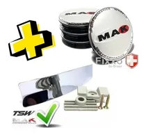 Comprar 20 Apliques Cromado Roda Tsw Mak Variante Aro 20 + 4 Calotas