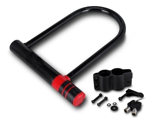 Cadeado Forte U-lock Trava Universal Para Moto E Bicicleta