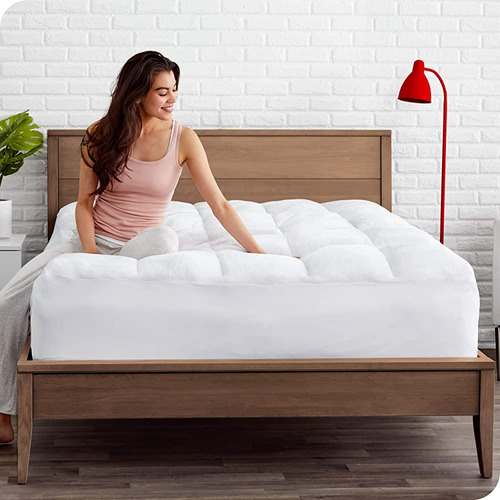 Bare Home King Mattress Pad Pillow Top Mattress Cover - Prot