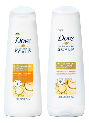 Dove Derma Care - Juego De Champú Y Acondicionador Anticas.