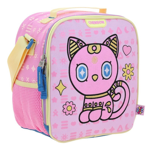Lonchera Escolar Termica Chenson Happy Girl Gispy Hg70355-p Rosa Gato