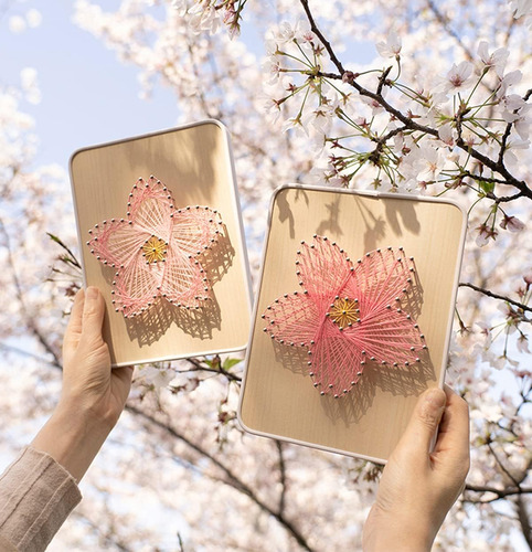 Bazima Diy String Art Kit Para Principiantes, Diy Sakura Cra