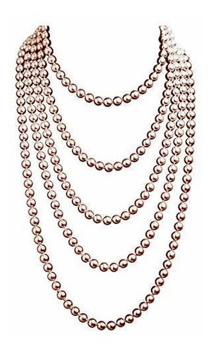 Collar Perlas Falsas Vintage Gatsby -  Perlas Cizoe 1920s .