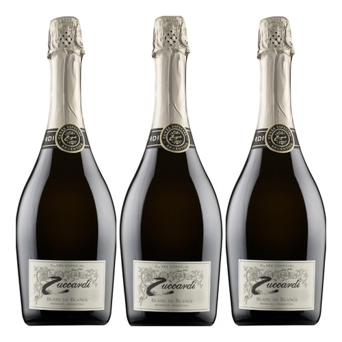 Pack X3 Zuccardi Blanc De Blancs Extra Brut -espumante Icono