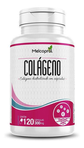 Colágeno 300mg - Melcoprol - 120 Cápsulas