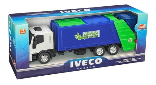 Brinquedo Caminhão Iveco Coletor Lixo Usual Brinquedos