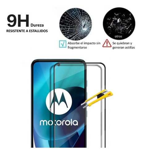 Mica De Cristal Templado Para Motorola G14 Kit 2pz