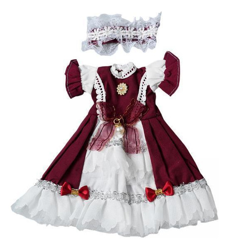 5 Vestido De Princesa Para Muñeca, Haz Tus Propias Rojo