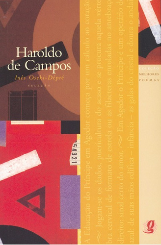 Livro Melhores Poemas Haroldo De Campos