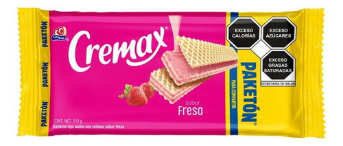 Galletas Cremax Sabor Fresa 213 G