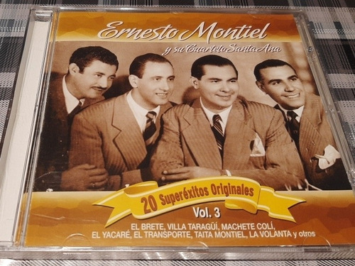 Ernesto Montiel Y Cuarteto Santa Ana - 20 Éxitos Vol3 Cd Nue