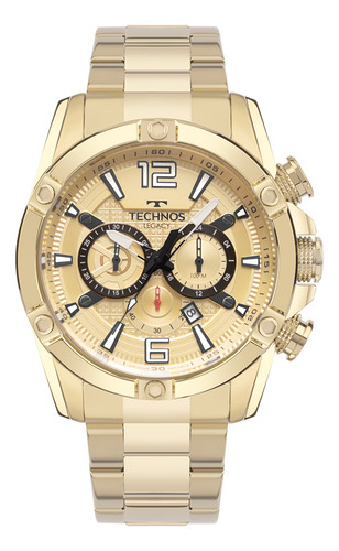 Relógio Technos Dourado Masculino Legacy Js25bbk/1d
