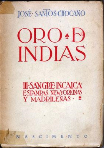 Libro Oro De Indias Iii-sangre Incaica