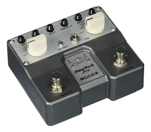 Pedal de efecto Mooer Micro Shimverb Pro TRV1 gris