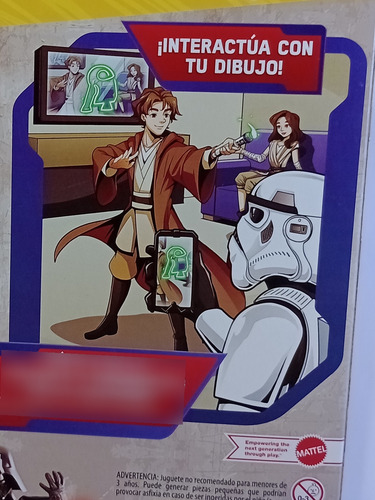 Pictionary Star Wars Juego De Mesa Dibuja En El Aire Con Luz