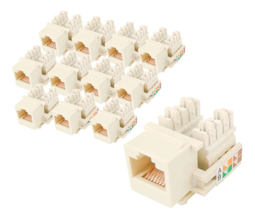 12 Conector Jack Rj45 Cat5e Economico Hembra Red Utp