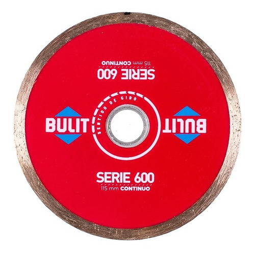 Disco Diamantado Bulit Amoladora Serie 600 Continuo 115mm 