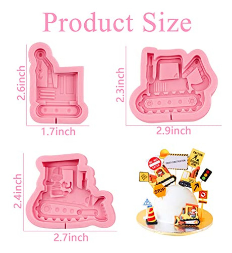Molde Para Fondant Para Excavadora Con Dibujos Animados Para