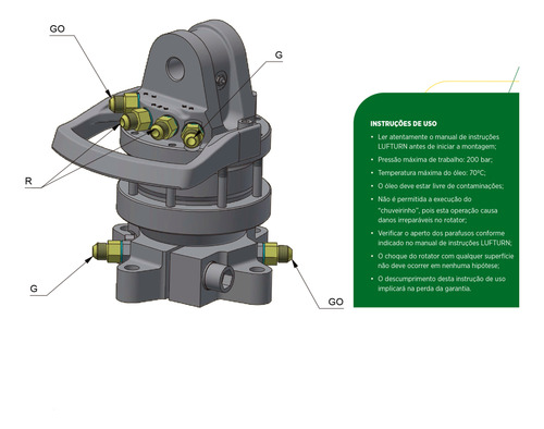 Rotator Lf4,5 Guindastes Carregadores Garras Florestal