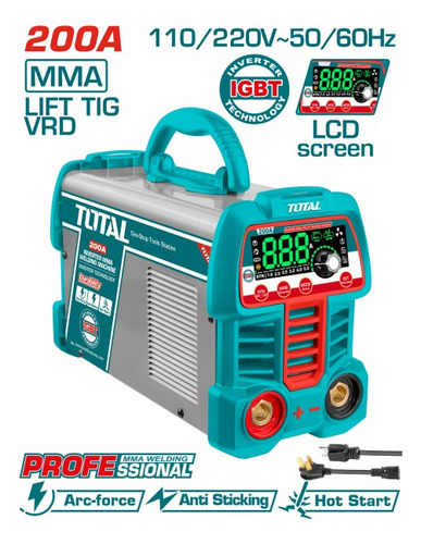 Máquina De Soldar Igbt - Mma/tig Lift 200amp Total