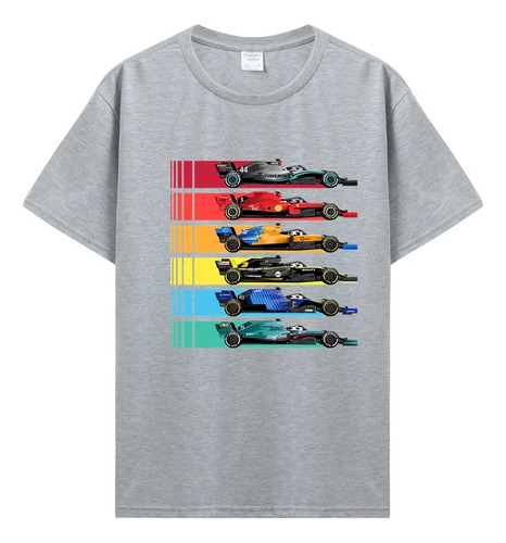 Playera De Manga Corta Con Estampado F1 Team Para Hombre