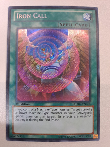 Iron Call Ha07-en066 Secret Rare Yugioh 