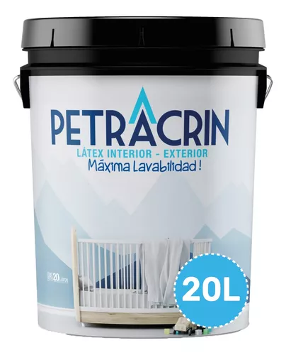 Pintura Latex Interior Exterior Lavable 20 Litros Blanco