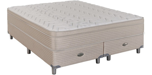 Sommier Y Colchon Espuma Multix Visco 180x200 King Color Beige