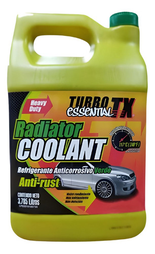 Refrigerante Anticorrosivo Verde Essential Turbo Tx 3.785ml