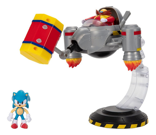 Set Batalla Sonic The Hedgehog Vs Vehiculo Egg Mobile Eggman