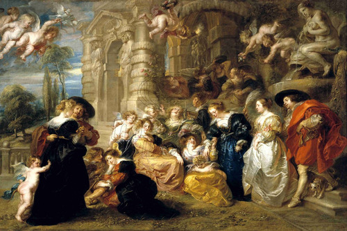 Liento Tela Canvas El Jardín Del Amor Paul Rubens 80x120