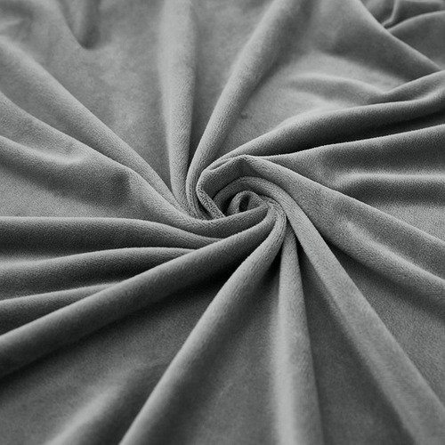 Funda Elastica Terciopelo Para Sala Juego 1-2-3 Plazas Gris Claro Terciopelo