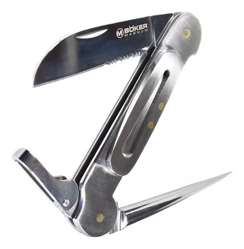 Navaja Marinera Magnum Boker Catamaran Nautica Acero Solida