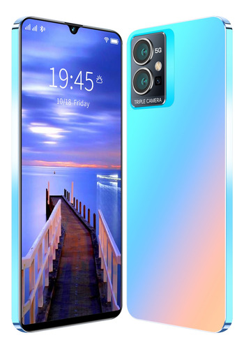 T1 Pro  512gb Pantalla Hd Android 12 Smartphone Dual Sim Negro Y Azul 12gb Ram