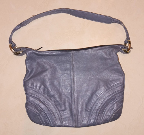 Cartera Hobo Cuero - Correa Con Nudos Y Argollas En Metal 