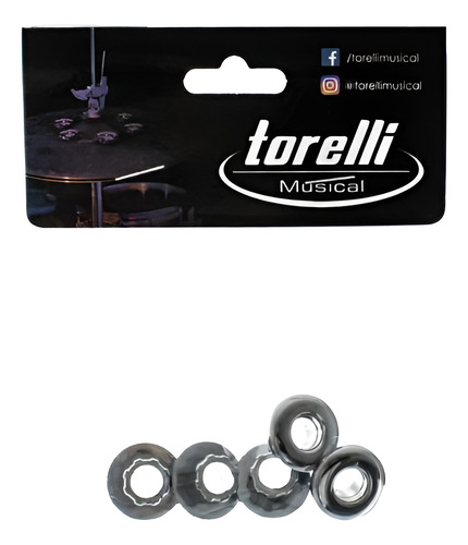 Respiro De Tambor Torelli Trc05 Kit Com 5 Unidades Com 8mm 