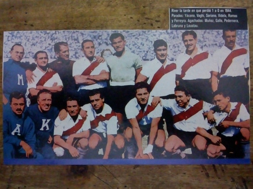 Recorte River Plate Año 1944 Vs Boca