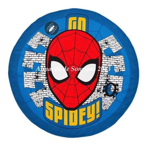 Toallón Infantil Redondo Piñata Spiderman Hombre Araña Marve