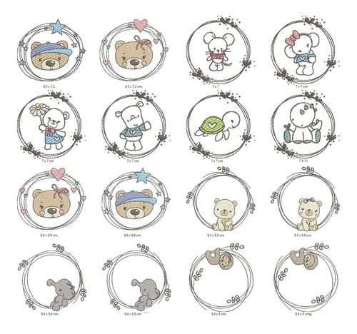 comprar 50 Matrices P\u002F Maquinas De Bordar Animales Con Molduras 