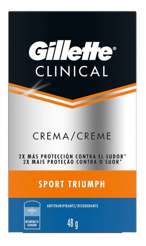 Antitranspirante En Gel Gillette Clinical Sport Triumph Caballero 48g