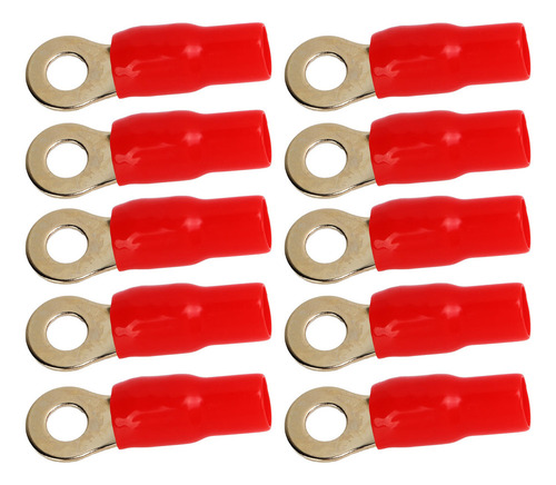 20 Conectores De Terminales De Cobre De Calibre 4 De 8 Mm, C