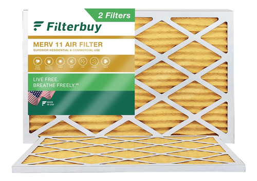 - Filtro De Aire Merv 11 De 20 X 30 X 1 (2 Unidades), F...