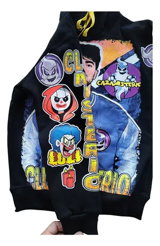 Buzo Club Misterio Capucha Brilla Oscuridad Frisa Premium