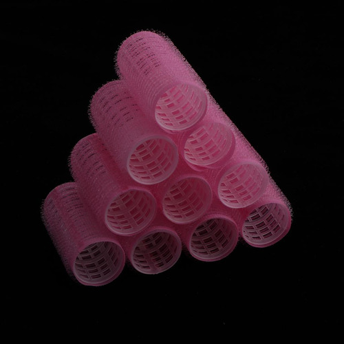 Rolos De Cabeleireiro 10x-rosa-28mm Descrito Descrito